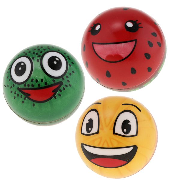 

3шт 3" multi-color надувного bouncy бал игрушка набор для детей