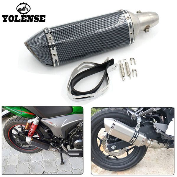 

for ninja er-6n er-6f zx-6r zx-10r zx-14r zx-6r ninja250 motorcycle dirt bike exhaust escape 51mm exhaust pipe muffler