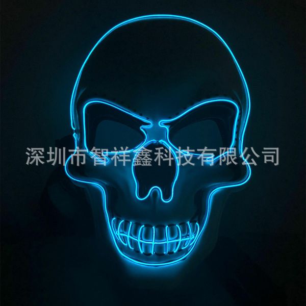 

christmas el skull cold light shining mask and frightening monochrome mask custom