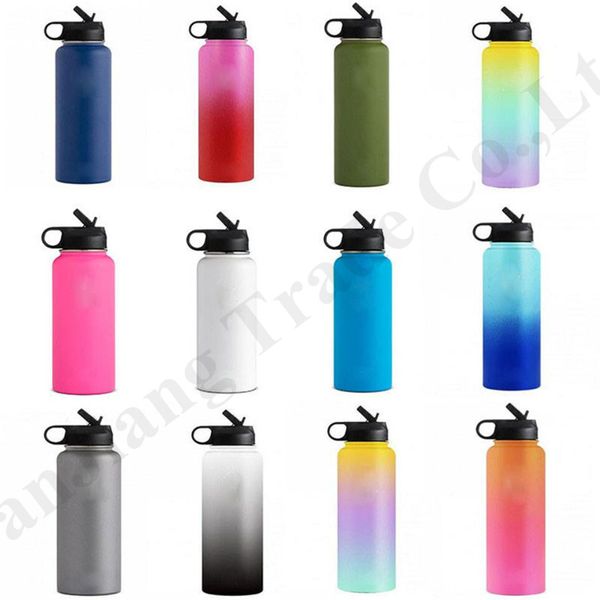 

32oz 40oz hydro vacuum insulated flask 304 stainless steel water bottles wide mouth large capacity outdoor hydration gear cups a110602
