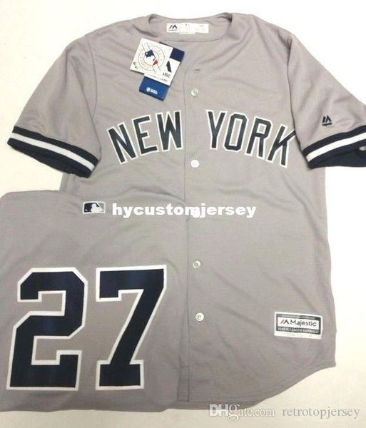 

giancarlo stanton #27 mens grey cool base jersey majestic new stitched baseball jerseys, Black;blue