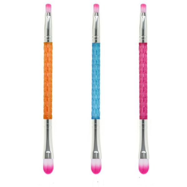 

double-head eye makeup brush eye shadow blending eyeliner eyelash eyebrow brushes for make up portable eye brush