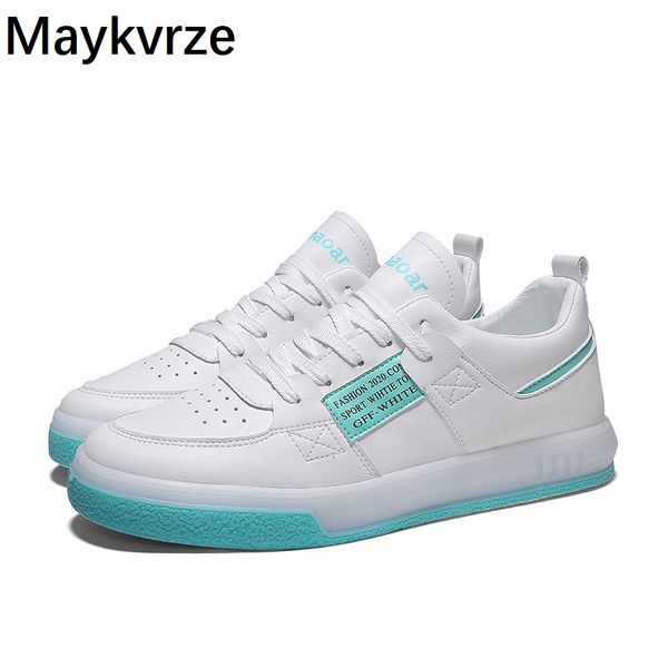 

men's shoes leather korean version wild sneakers trendy fashion comfortable breathable lace-up flats men casual sports shoes, Black