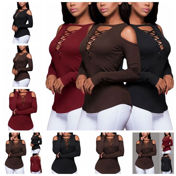 

european style bursts straps deep v long sleeves slim t-shirt s, , l, xl support mixed batch, White