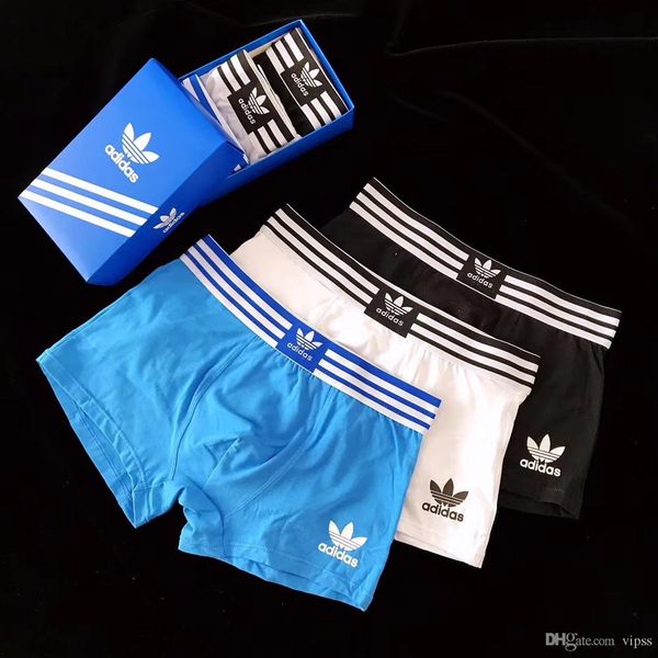 

with gift box 100 cotton breathable men underwear oft men boxer brief letter underpant for men male hort boxer 3 color