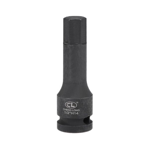 

uxcell 1/2-inch drive x 14mm impact hex bit socket, metric 3" length, cr-mo