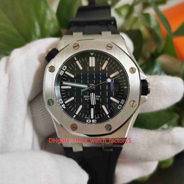 

items watch 42mm diver 15703 15703st wristwatches stainless steel asia 2813 movement mechanical automatic mens watches, Slivery;brown