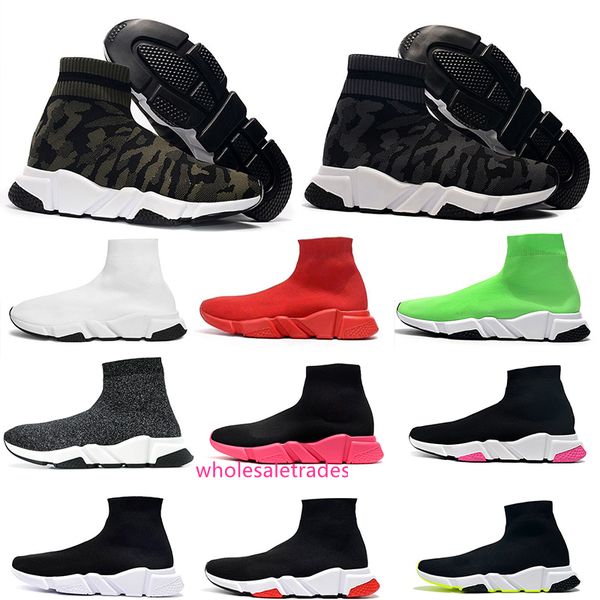 

casual shoes flat fashion socks boots red grey triple black white stretch mesh high sneaker speed trainer runner