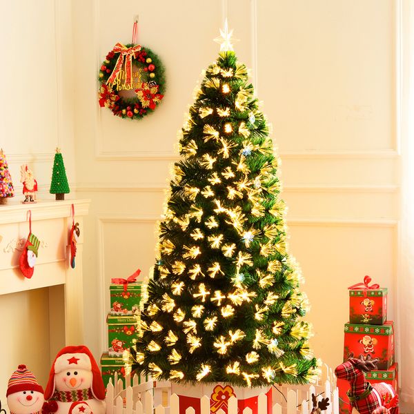 

new selling high-grade fiber christmas tree led light luxury christmas tree decoration package ornaments for home