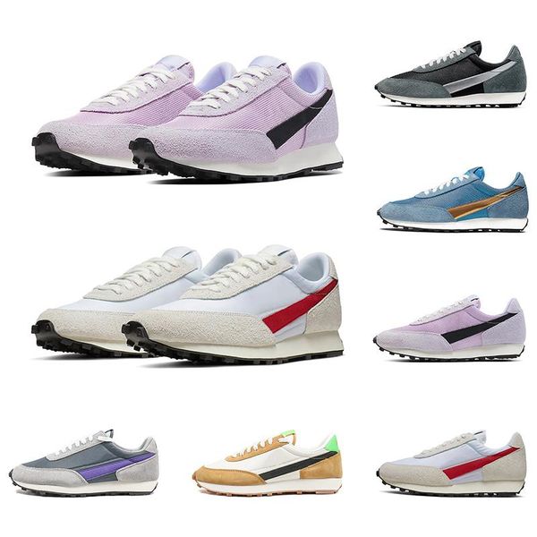 

Топ вафля Daybreak SP платформа Повседневная обувь мужчины женщины кроссовки Белый университет красный металлик золото синий мужской тренер спортивный размер 36-45