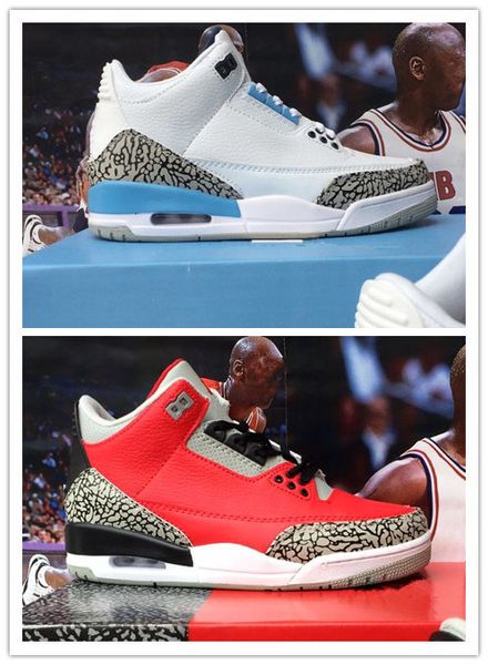 

wholesale with box 2020 new unc iii red black men basketball shoes outdoor trainers good quality size 7-13