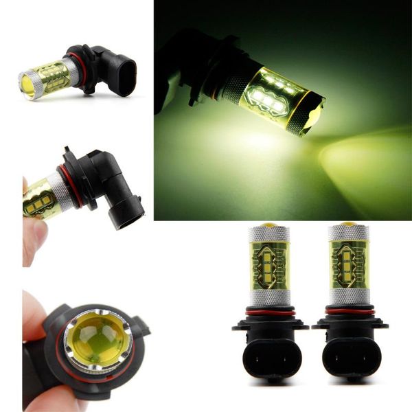 

9006 2835 16 smd led turning parking fog brake light bulb white red yellow fog lights running light for cars #yl10