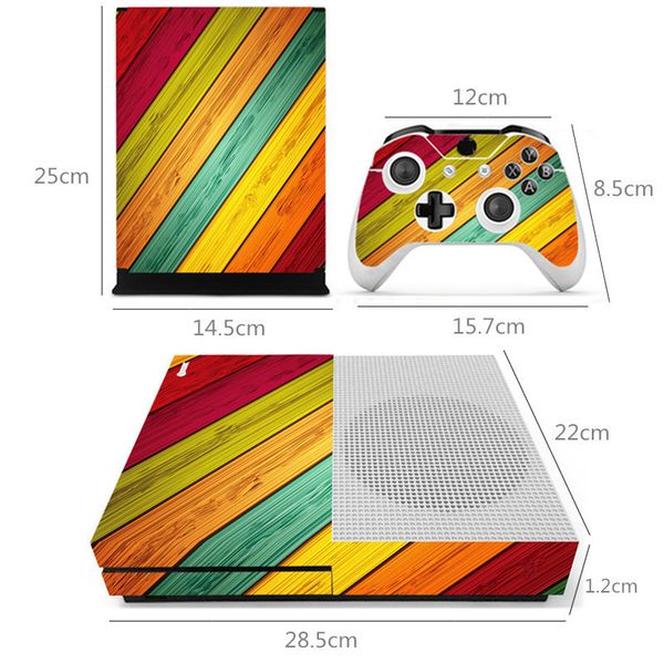 

designer skin for xbox one s gaming console + 2 controller sticker decal - a