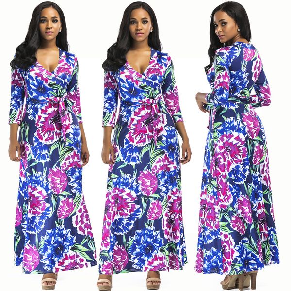 

womens designer solid color banquet dress v-neck long sleeve hip split dress zvgd, Black;gray