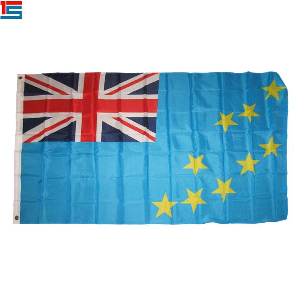 

digital printing tuvalu flag 90 x 150 cm polyester national country flag banner with two grommets