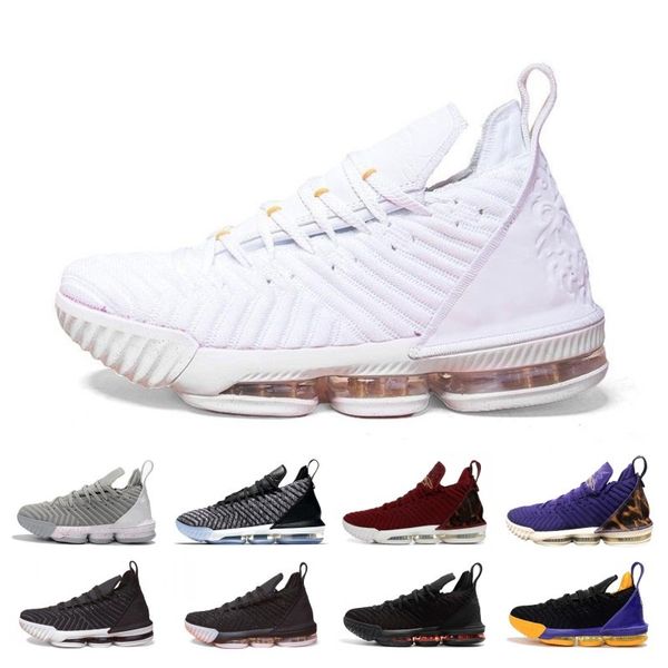 

2019 16 1 THRU 5 mens Basketball shoes Fresh Bred Triple Black White oreo red 16s mens trainers athletic sports Sneakers us 7-12