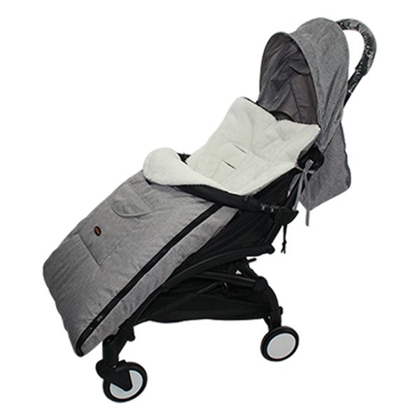 

baby stroller sleeping bag warm foot cover winter warm stroller footmuff thick warm wheelchair for newborns sleep sacks-gray