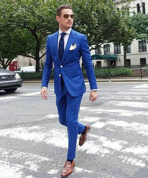 

blue summer men suit wedding suits for men classic beach tuxedo casual two button jacket pants custom 2 pieces suits set, Black;gray