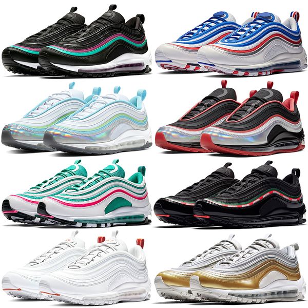 

men women 97s og triple black undftd throwback future south beach white cone running shoes parra neon seoul mens designer shoes sneakers, White;red