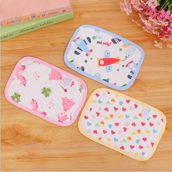 

1 pair cotton baby teething pad/safety sucking pad/slobber towel straps dedicated carrier saliva 674275