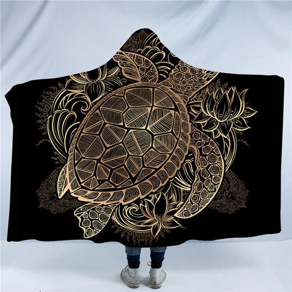 

golden animal collection hooded blanket turtle tortoise sherpa fleece wearable blanket dolphin owl throw
