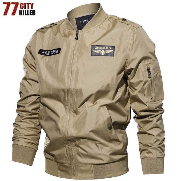 

new 2018 spring autumn bomber jacket men jaqueta masculina plus size 6xl army flight jacket coat windbreaker, Black;brown
