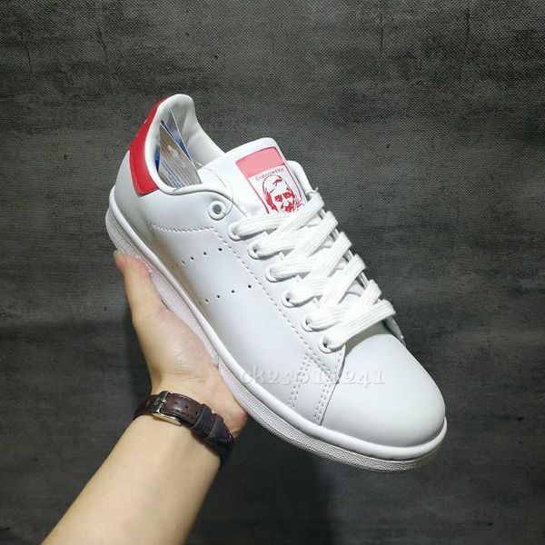 

2018 smith casual shoes smiths spring copper white pink black fashion man leather brand woman man shoes flats sneakers size 36-44