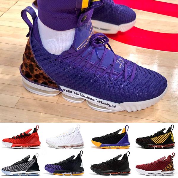 

king court purple 16s basketball shoes 1 thru 5 multi-color king oreo i promise lakers 16 xvi mens sports shoes trainers sneakers 7-12