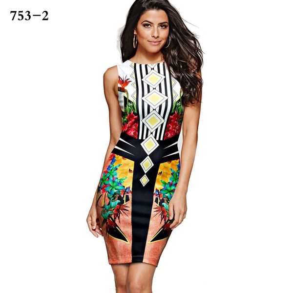 

2020 fashion dress summer explosion models sexy nightclub mini exposed vest skirt printed bag hip pencil dress size S-2XL-01