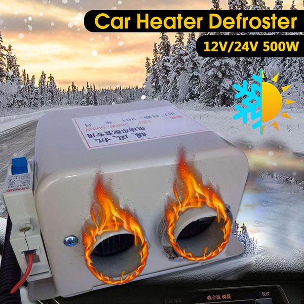 

автомобиль электрический радиатор 12v 24v автомобильное стекло обогреватель 2 отверстия электронагреватель грузовик запотевания аксессуары