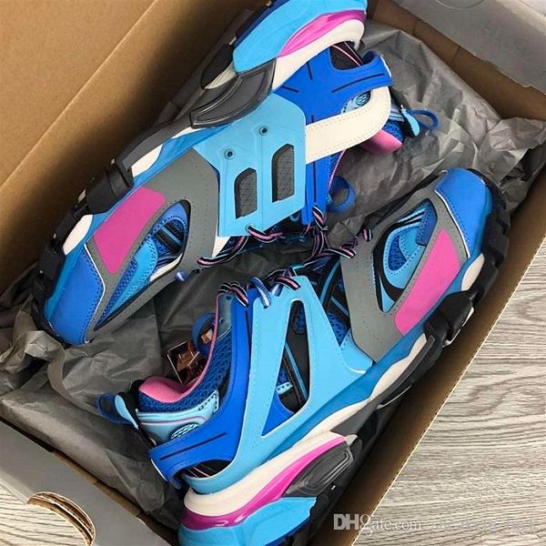 

new fashion triple s baskets track tess trainers men women 3m designer clunky casual shoes black ladies walking paris dirty dad shoes, White;red