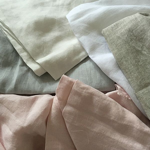 

fabric 100% french linen 280cm width use for bedding set, Black;white