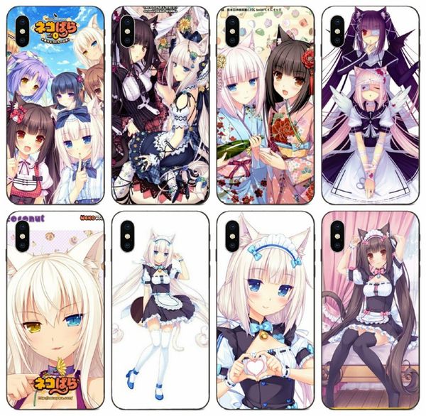 

[tongtrade] anime girl nekopara chocola vanilla case for iphone 8p 7p 6p 5p plus x xs 11 pro max samsung a8 a9 s10 s20 huawei y5 case