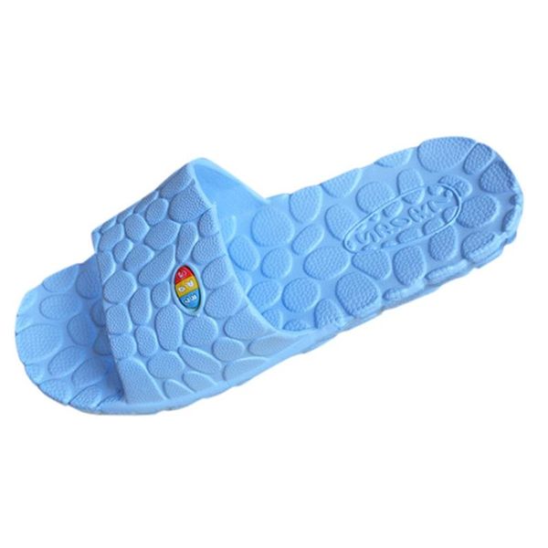 

sagace slippers women home summer floor flat shoes bathroom slippers couple anti-slip massage soft bottom home sandals, Black