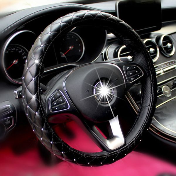 

new luxury crystal car steering wheel covers for 106 107 205 206 207 208 301 307 308 406 407 408 508 607