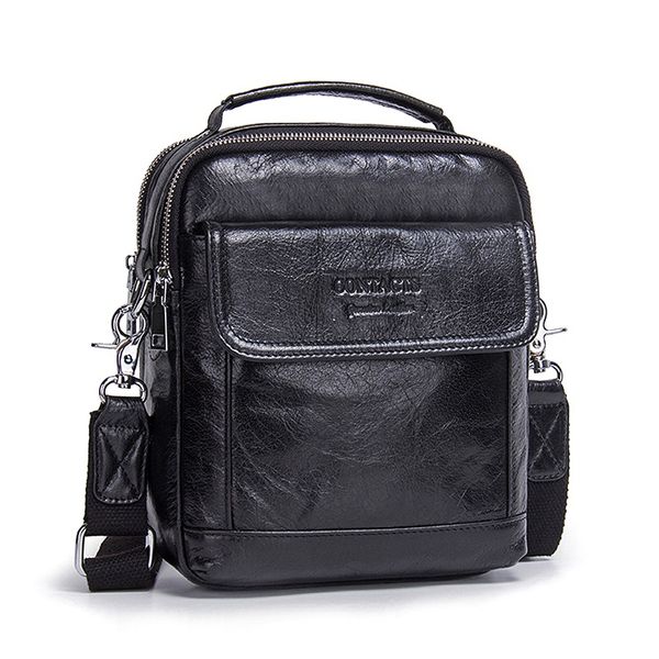 

contact's shoulder bag messenger bag leather handbag casual messenger leather business briefcase