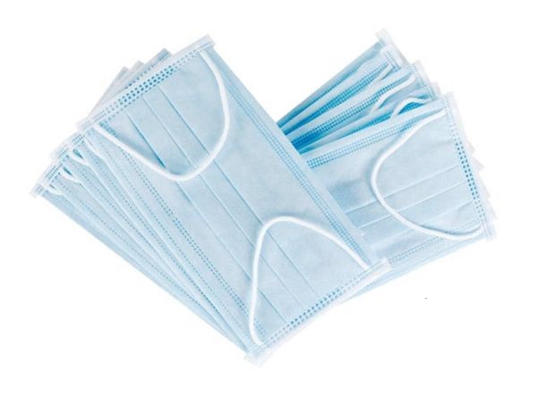 

in stock 2020 50 1pcs wholesale mask faceblue color 3 ply earloop facemask