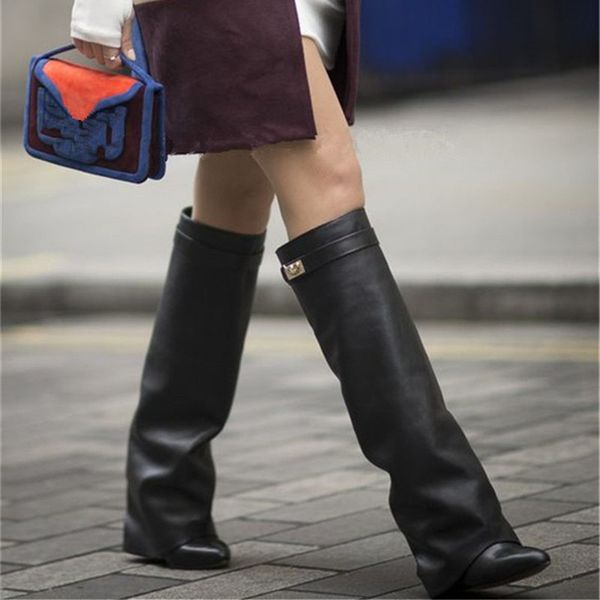 

Новая Мода Замша и Кожа Женщина Острым Носком Ботинки Мотоцикла Ремень Металличе