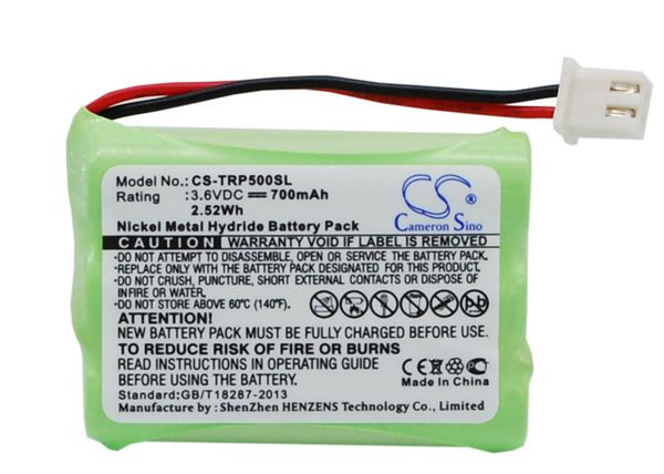 

cameron sino 700mah battery for tri-tronics g2 pro, pro 500xl, pro 500xls