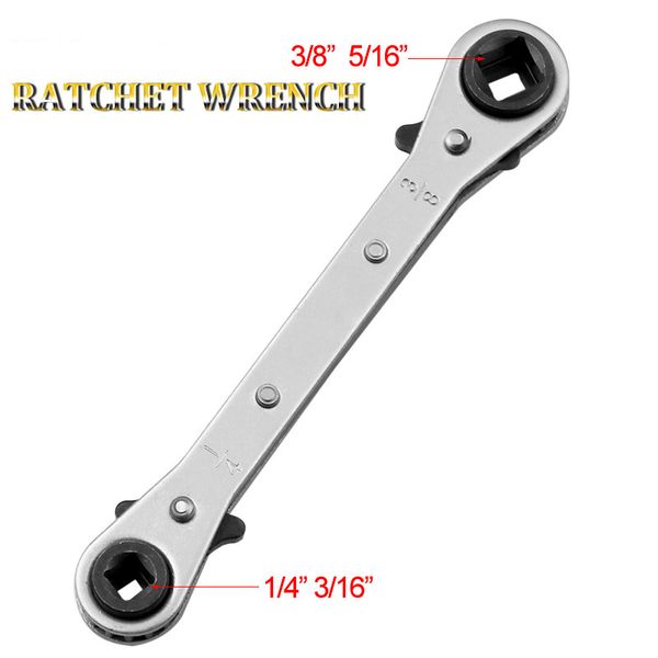

double end two-way ratcheting wrench spanner tool gear ring wrench ratchet handle chrome vanadium 3/16" 1/4" 5/16" 3/8