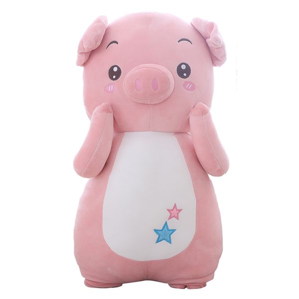 

cute pig plush toy doll soft miss pig down cotton pillow send girlfriend birthday gift couple pillow soft comfort doll