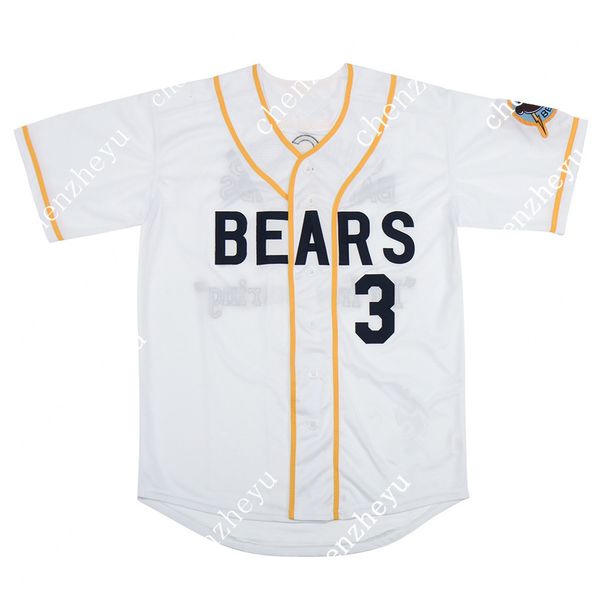 

bad news bears tanner boyle #3 baseball jersey white 8622552299, Blue;black