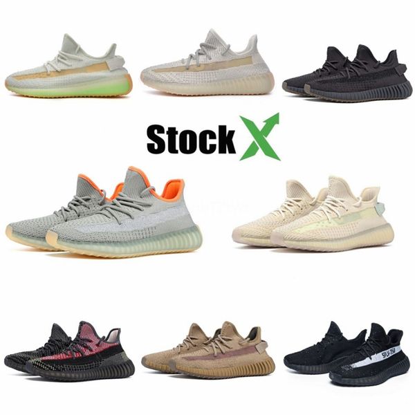 

2020 new arrival running shoes v2 sesame yellow static red butter cream white kanye west designer trainers sport sneakers #qa531
