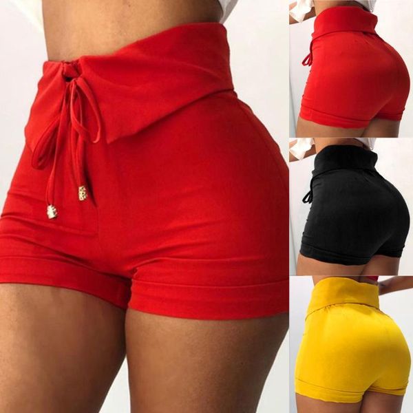 

high waist shorts women yoga skinny sport pants running casual elastic yoga legging short deportivo mujer, White;red