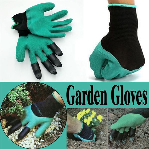 

2pcs/1 pair new gardening gloves for garden digging planting with 8 abs plastic claws digging planting latex work glove