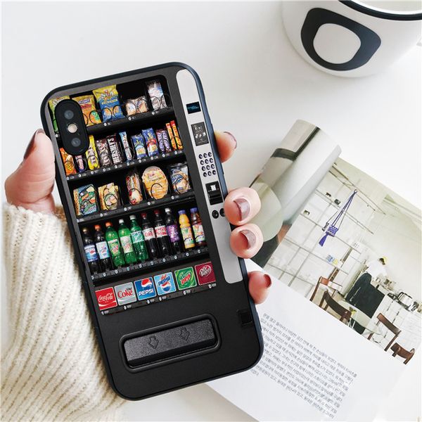 

fundas drink machine cover for iphone 11 pro xs max xr case for iphone 8 7 6s plus 5s se 5 case soft silicone cover.