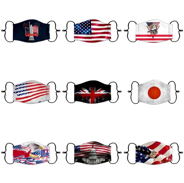 

replaceable 5 layer filter designer face maskreusable protective cotton face mask washable fashion dust cloth face mask #3701