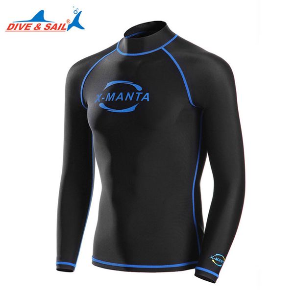 

sunscreen men diving wetsuit swimwear equipment long sleeve wetsuit snorkeling swimming jacket water sports dive surfing clothes