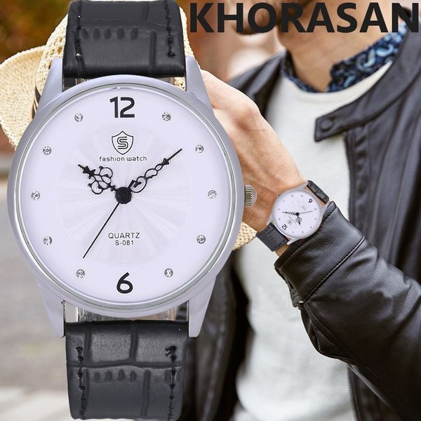 

2019 selling men sport watch head army clock classic leather wathes quartz-watch new relogio masculino montre homme, Slivery;brown