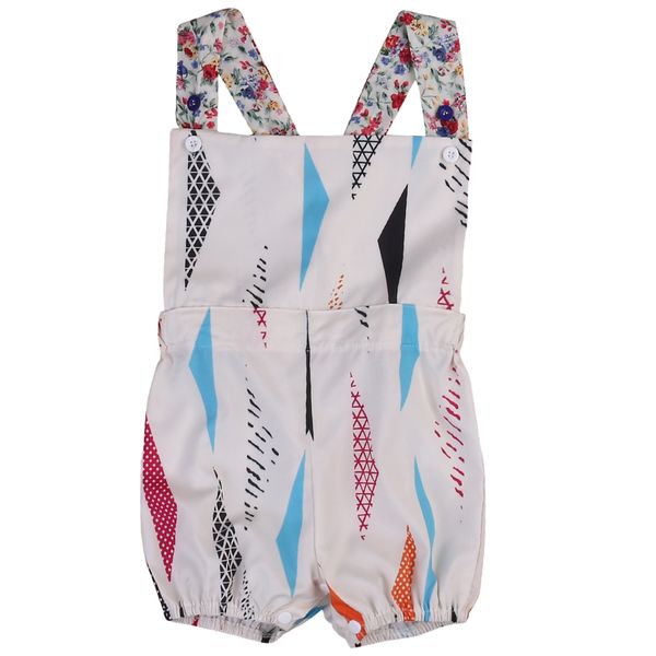 

hi hi baby store summer kids baby boys girls print sleeveless cotton bodysuit 0-24m, Blue